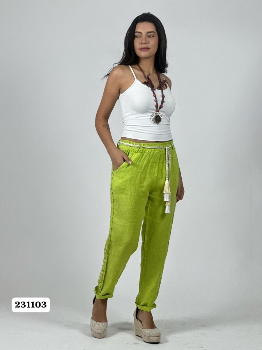 Jogger Italiano con Cordon Diseño en Costados A1-517