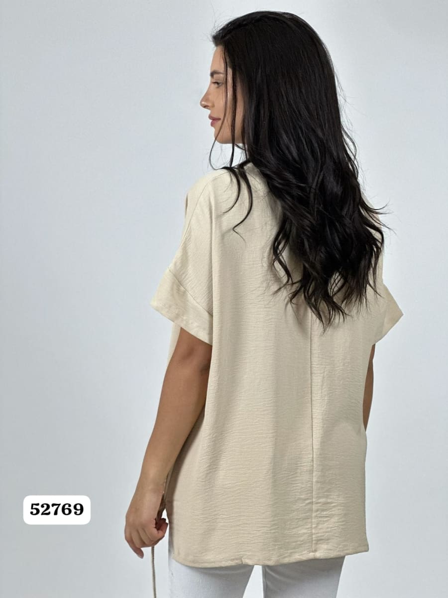 Polera Crepe Casual 3 Corazones Print/Hippie Chic A1-379