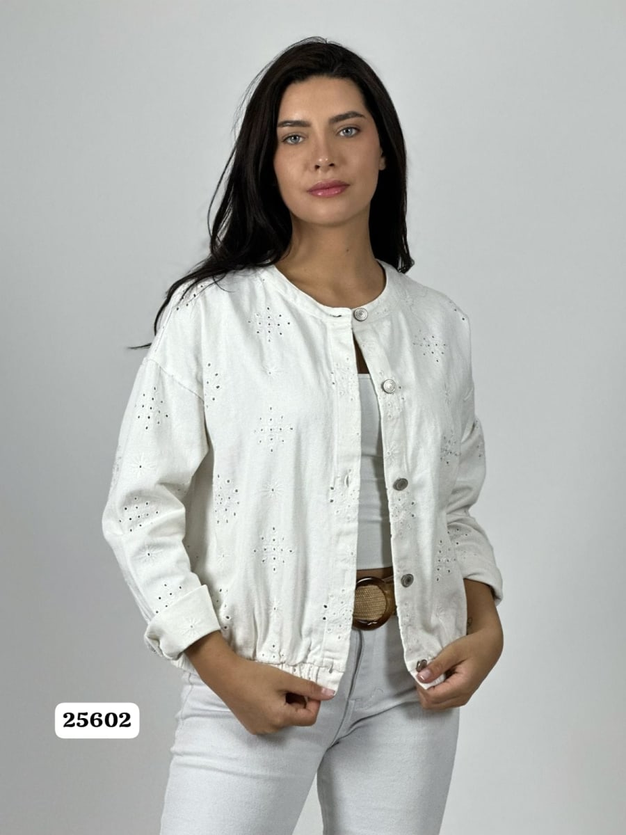 Chaqueta Mezclilla Diseño Broderi A1-394