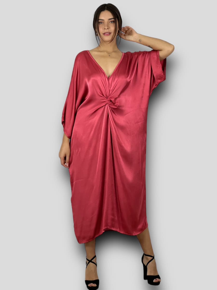 Vestido Holgado nudo Cruzado Frontal A1-183