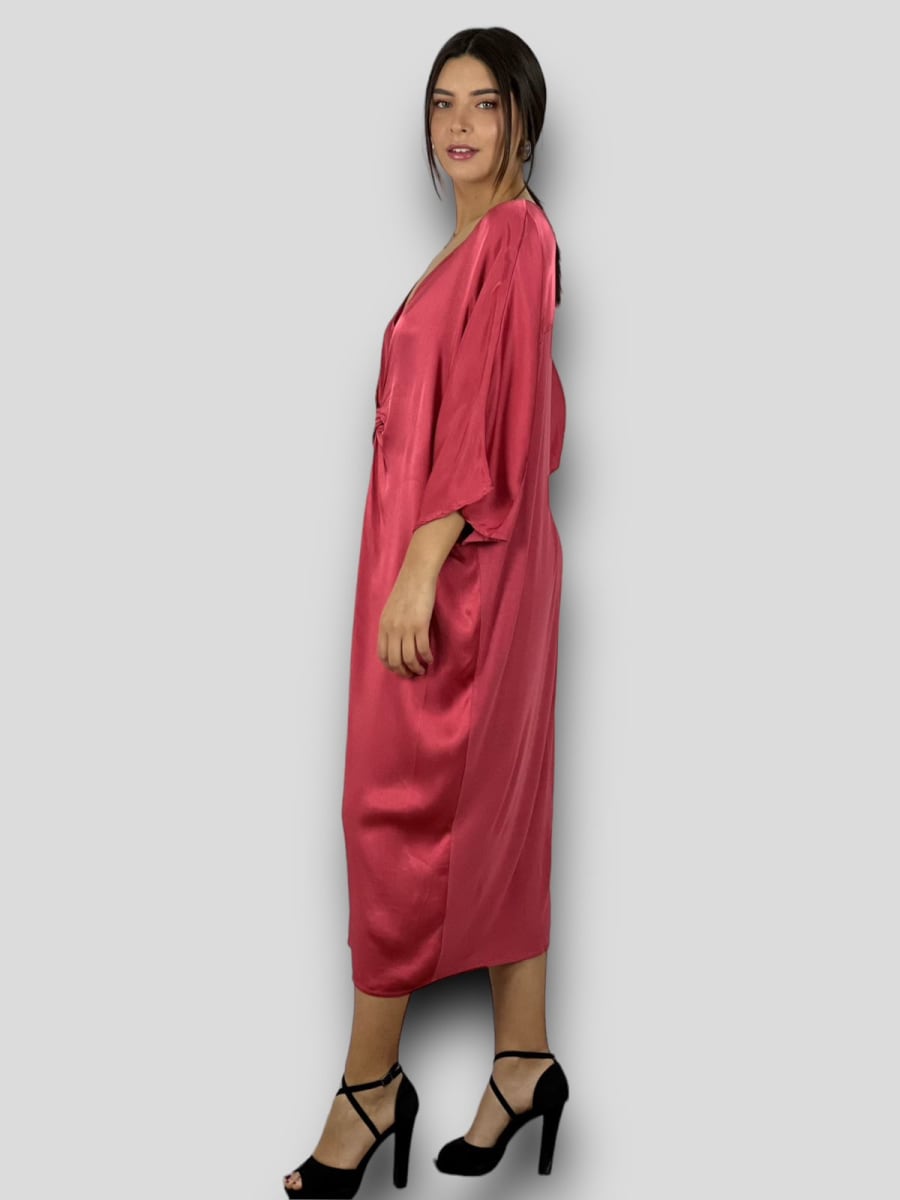Vestido Holgado nudo Cruzado Frontal A1-182