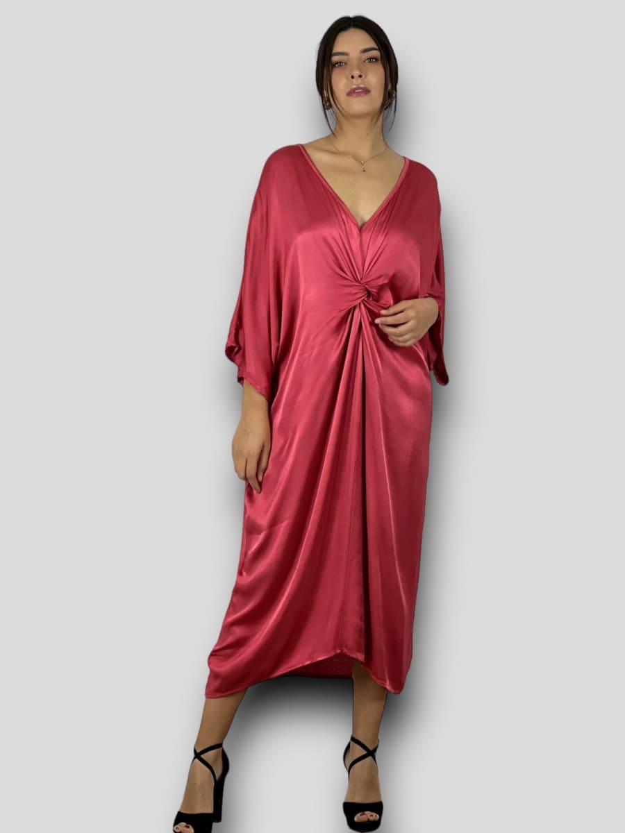 Vestido Holgado nudo Cruzado Frontal A1-181