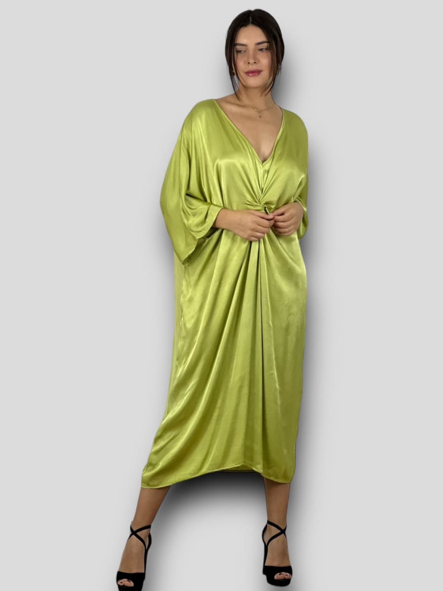 Vestido Holgado nudo Cruzado Frontal A1-184