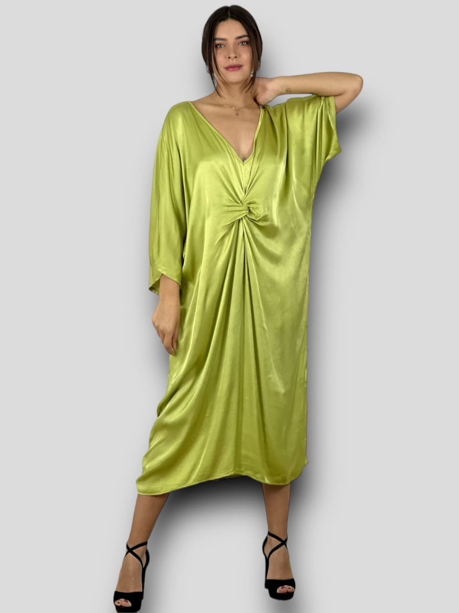 Vestido Holgado nudo Cruzado Frontal A1-186