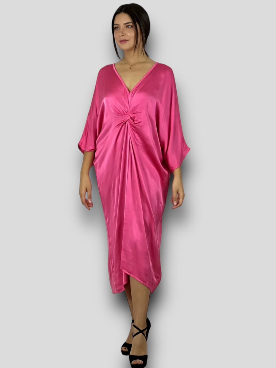 Vestido Holgado nudo Cruzado Frontal A1-188