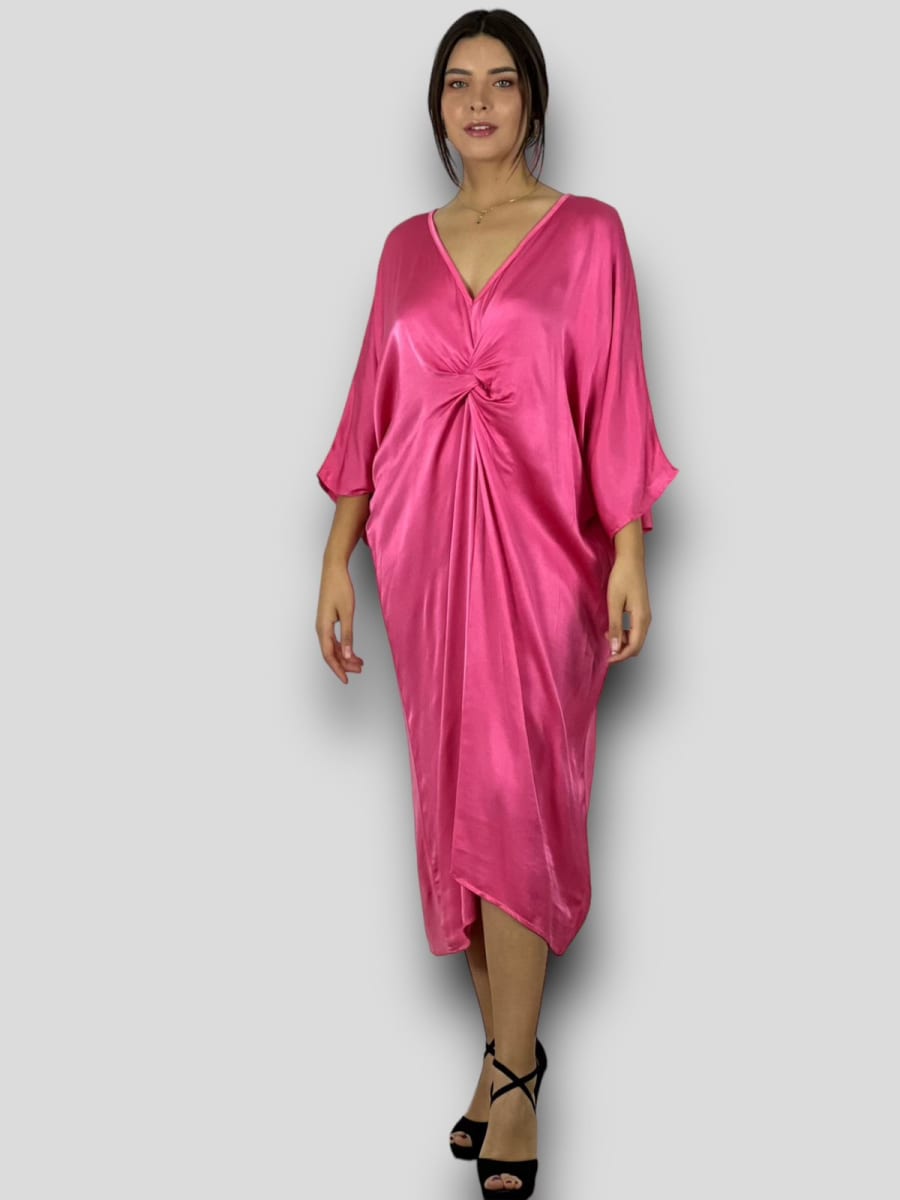 Vestido Holgado nudo Cruzado Frontal A1-187