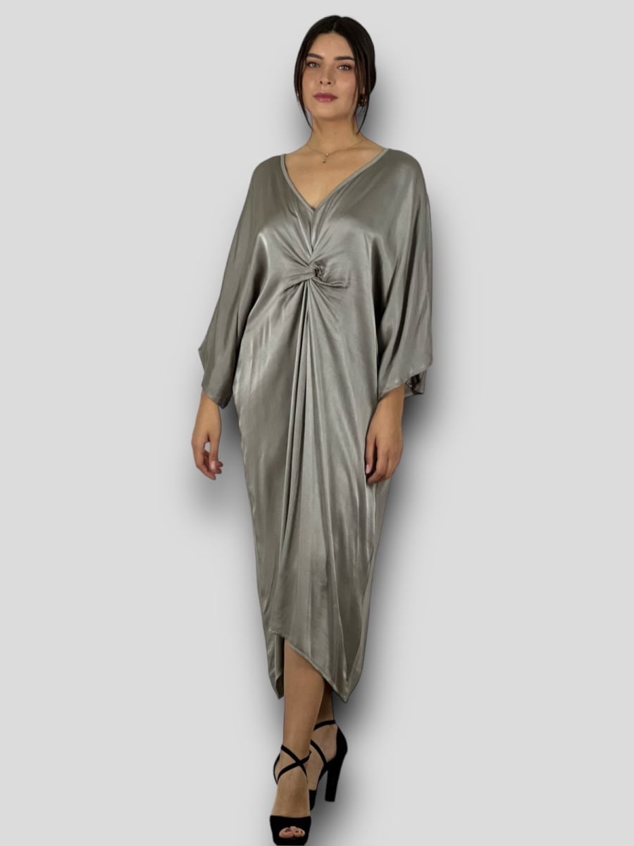 Vestido Holgado nudo Cruzado Frontal A1-1811