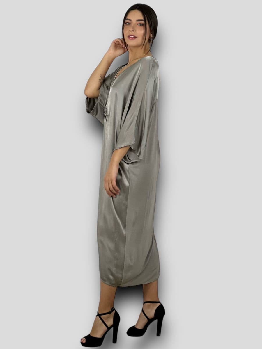 Vestido Holgado nudo Cruzado Frontal A1-1812