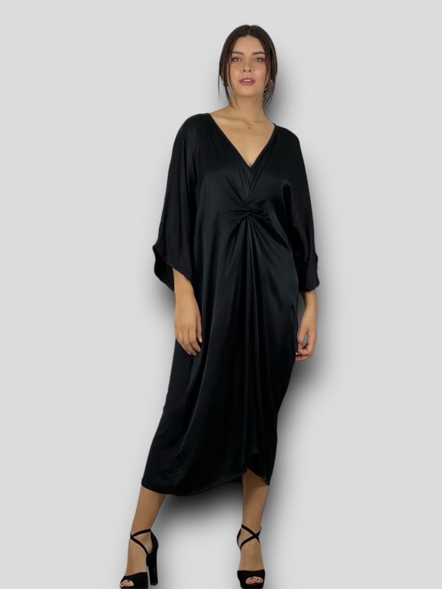 Vestido Holgado nudo Cruzado Frontal A1-1815