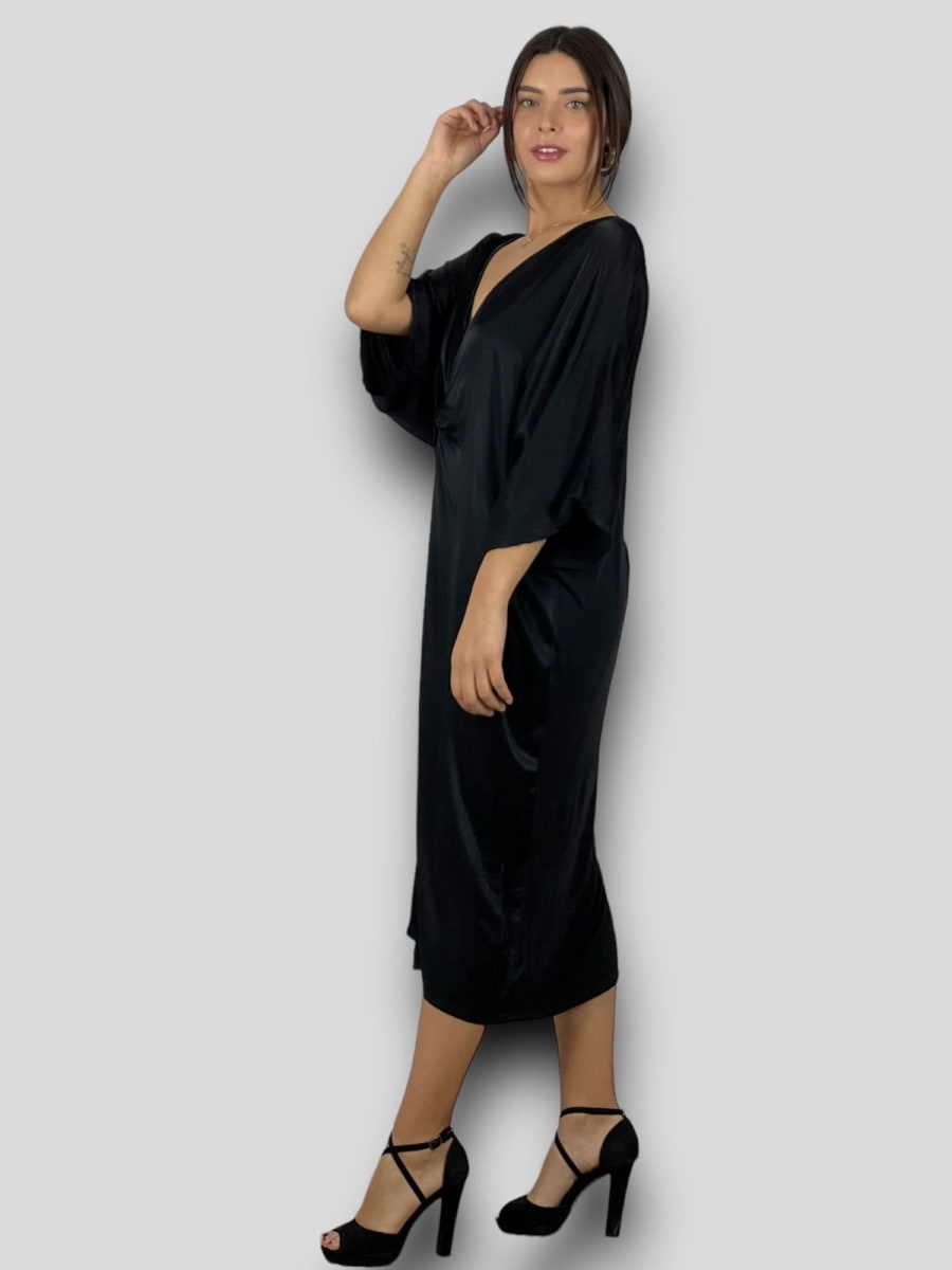 Vestido Holgado nudo Cruzado Frontal A1-1816