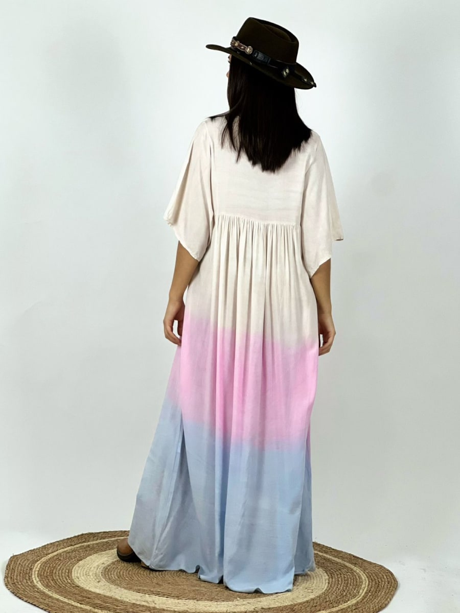 Vestido Degrade Con Mangas B2-126/1323