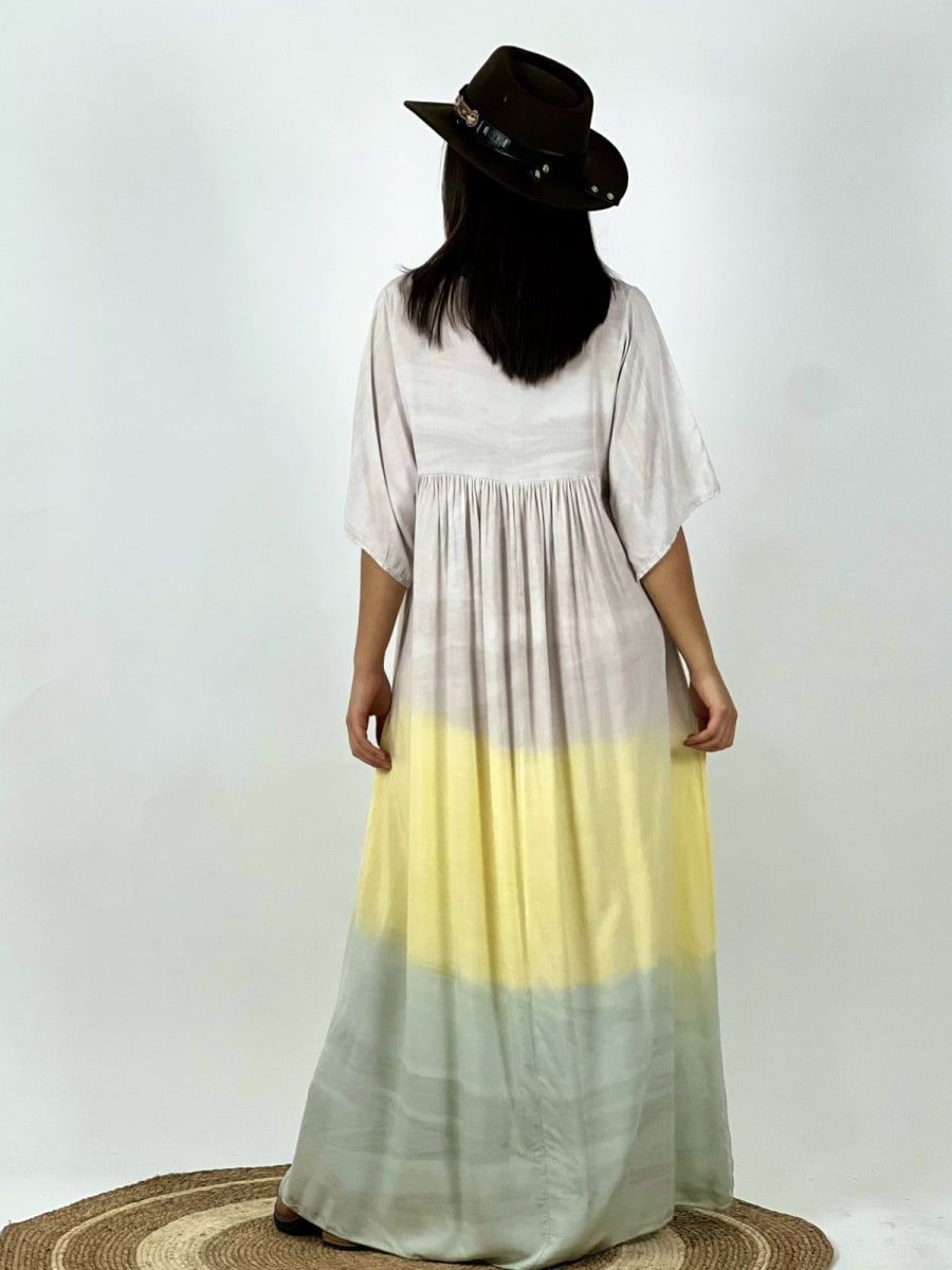 Vestido Degrade Con Mangas B2-126/1326