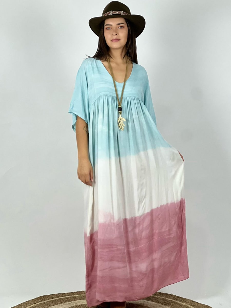 Vestido Degrade Con Mangas B2-126/1328