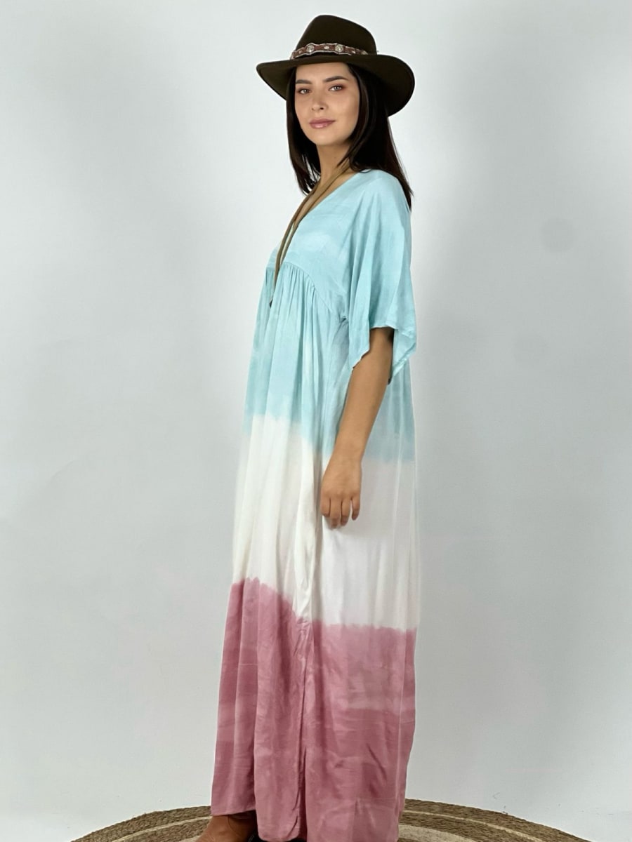 Vestido Degrade Con Mangas B2-126/1329