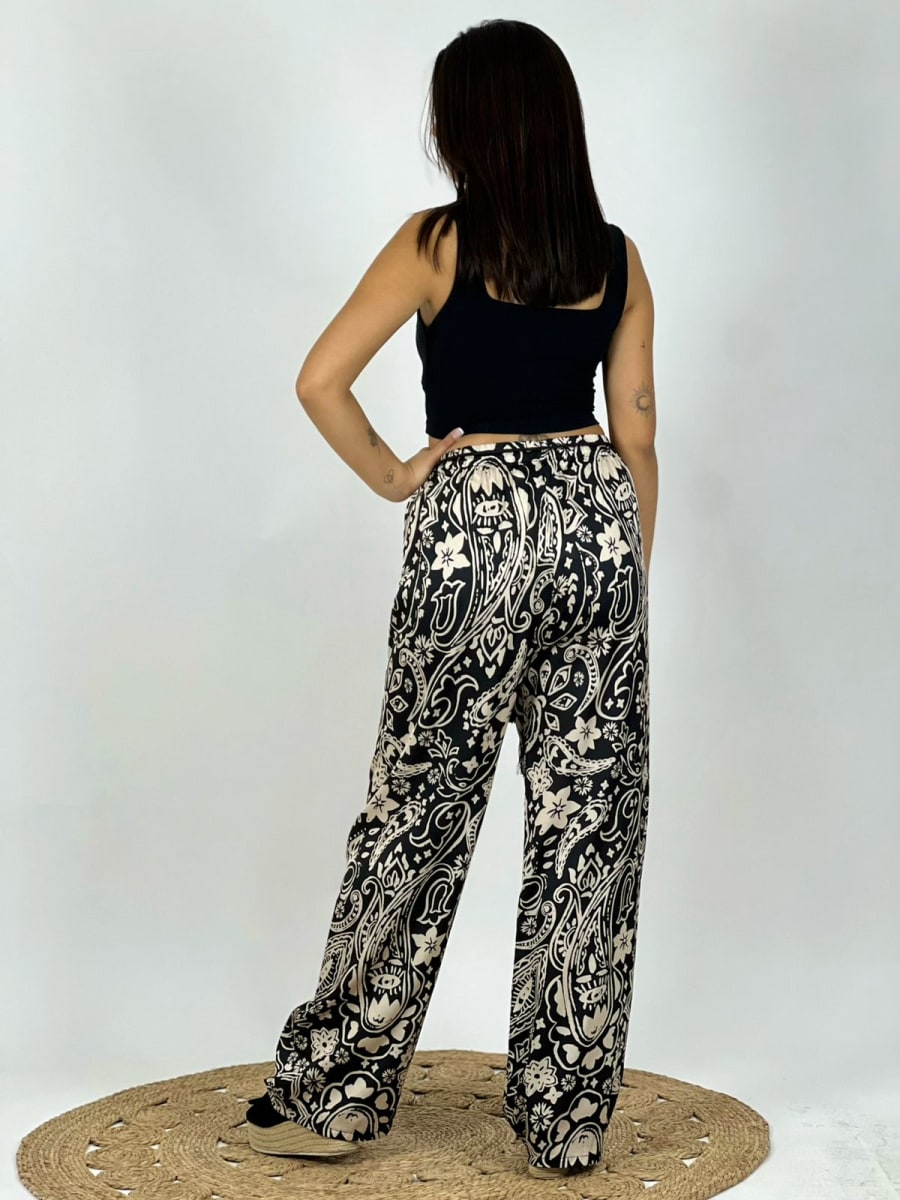 Palazzo Boho Chic Con Cordón A3-807