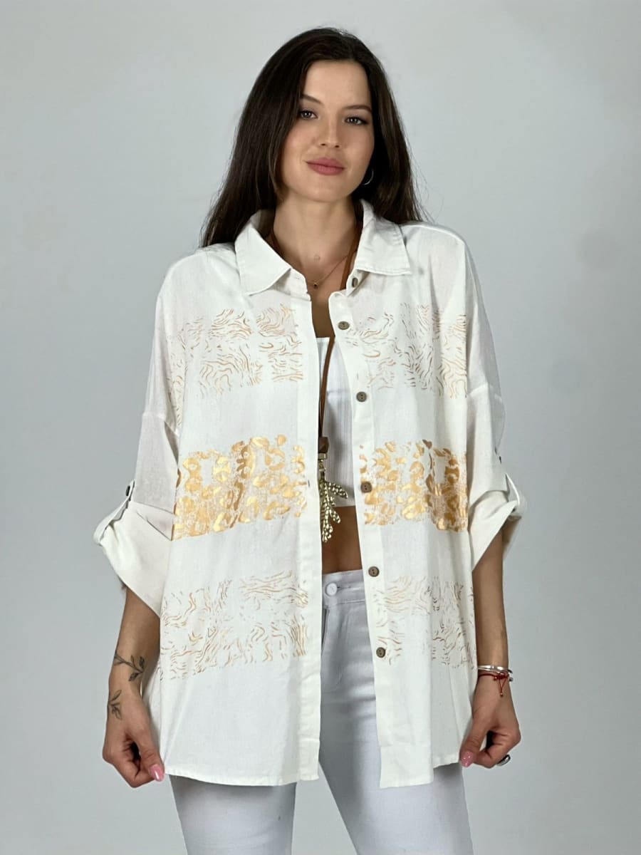Blusa Franjas Print A1-55