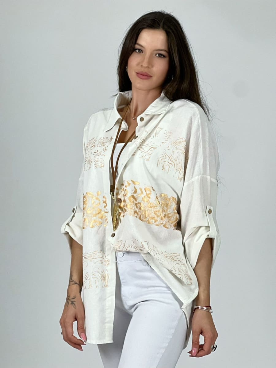 Blusa Franjas Print A1-56