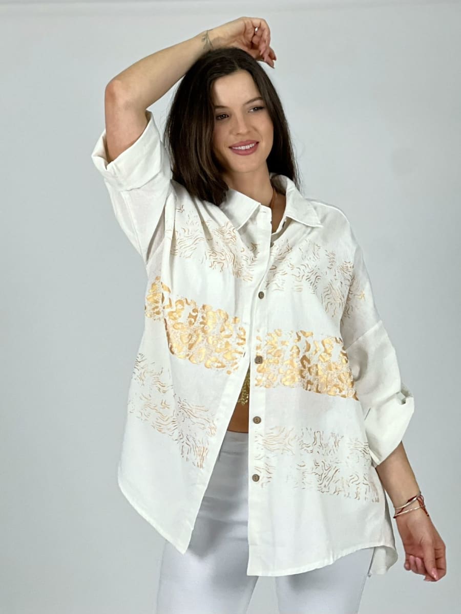 Blusa Franjas Print A1-57