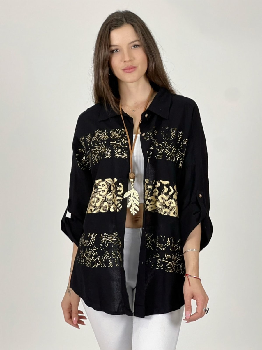 Blusa Franjas Print A1-59