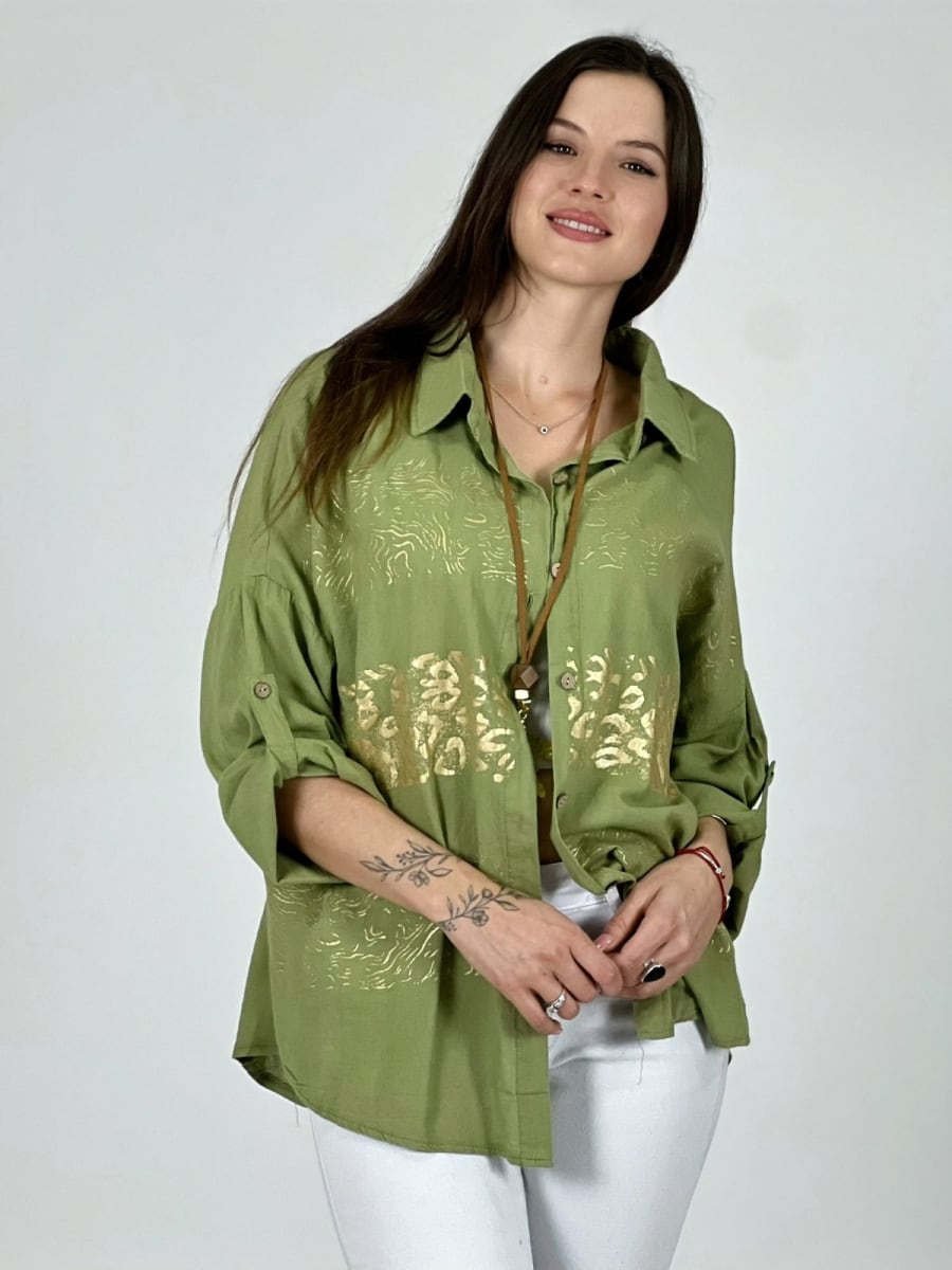 Blusa Franjas Print A1-513