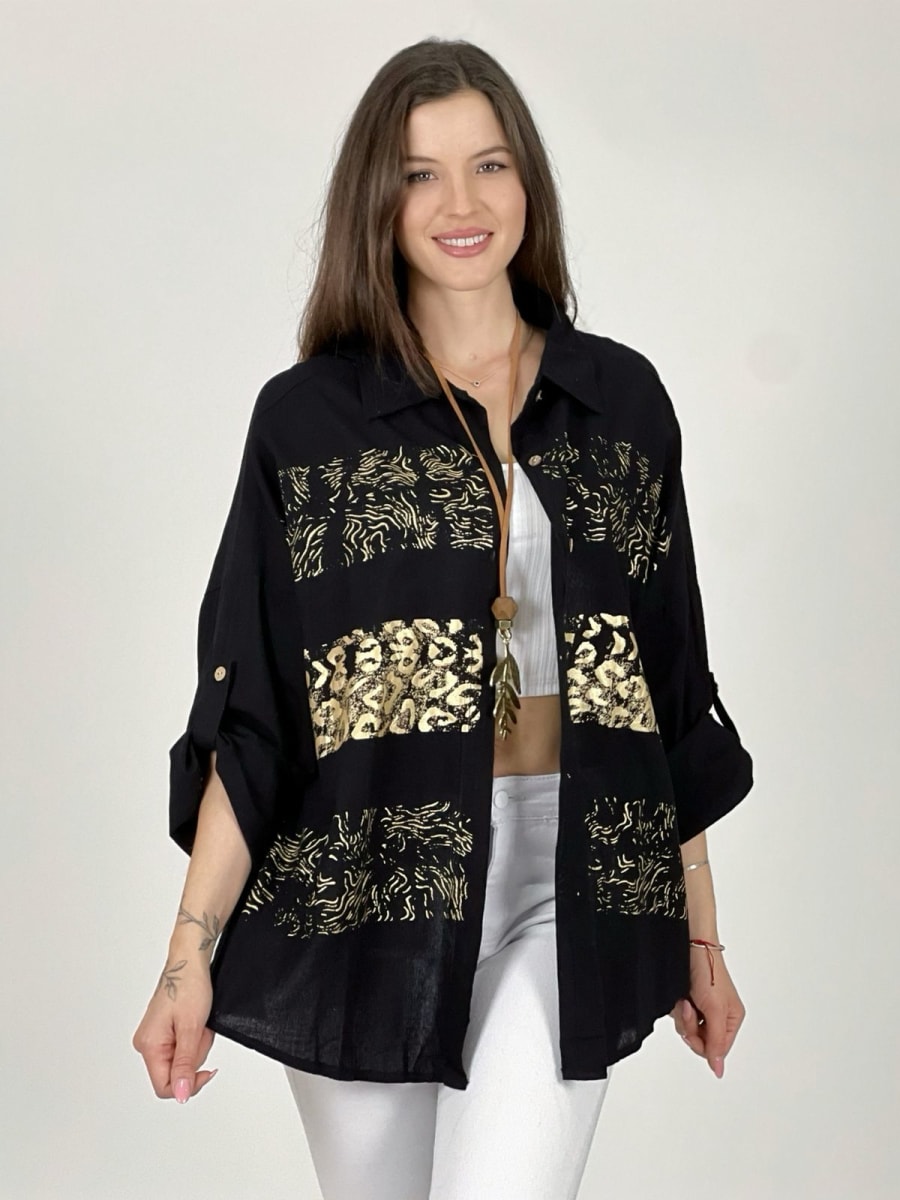 Blusa Franjas Print A1-510