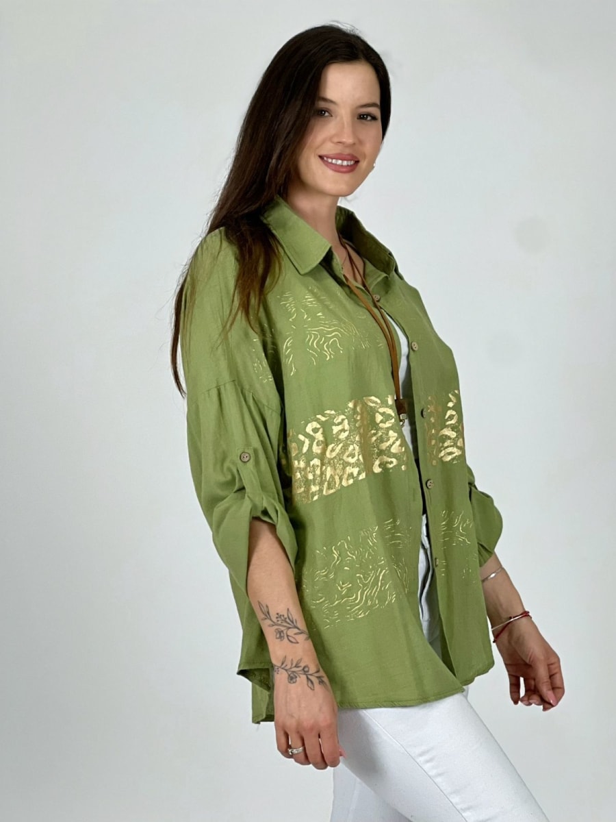 Blusa Franjas Print A1-514