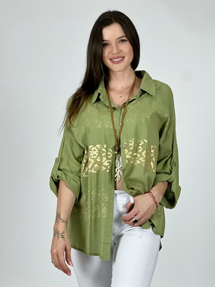 Blusa Franjas Print A1-512