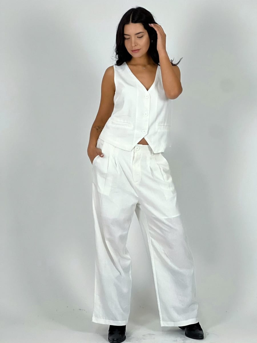 Pantalon Lino Casual A3-75 11