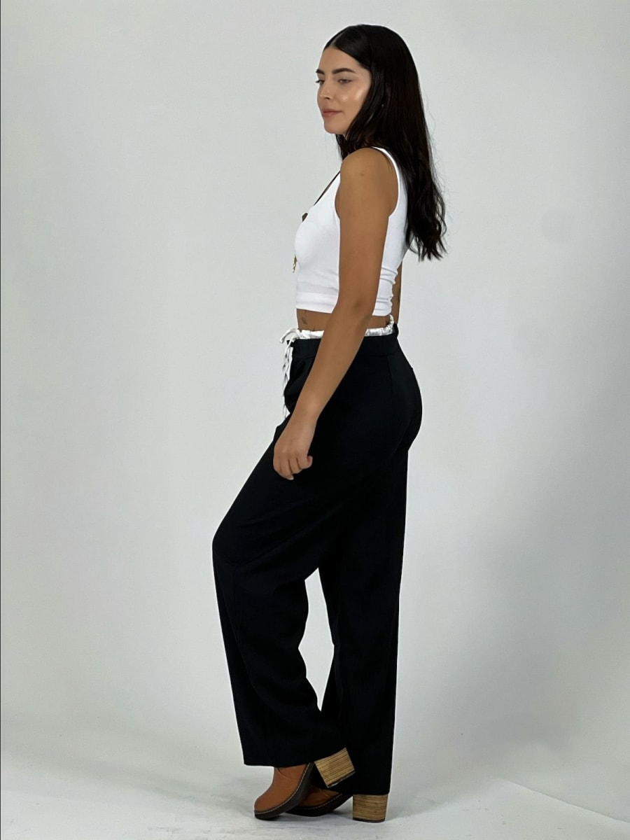 Pantalon Doble Pretina Viscosa A3-8011