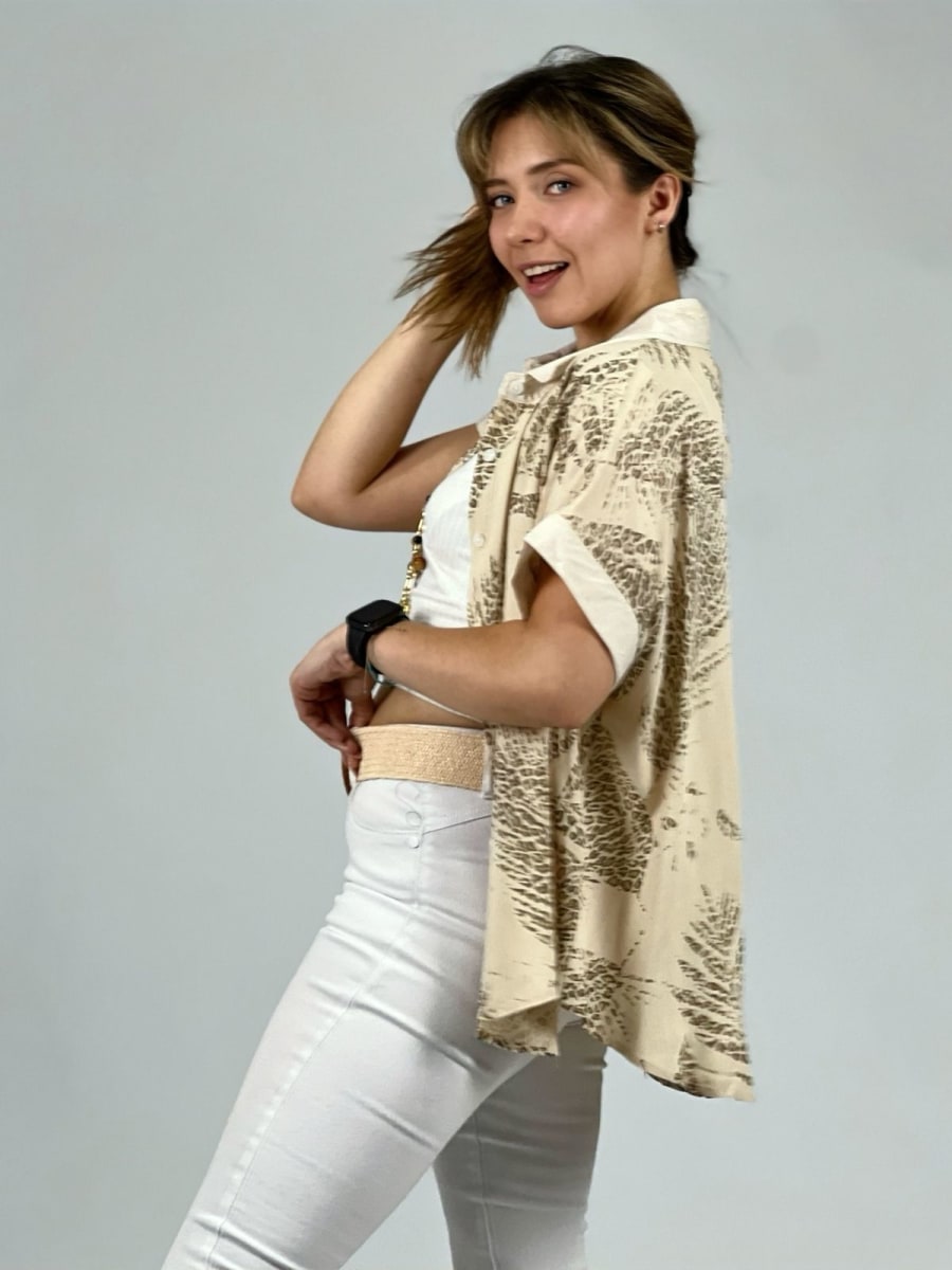 Blusa Lino Estampados print A1-308