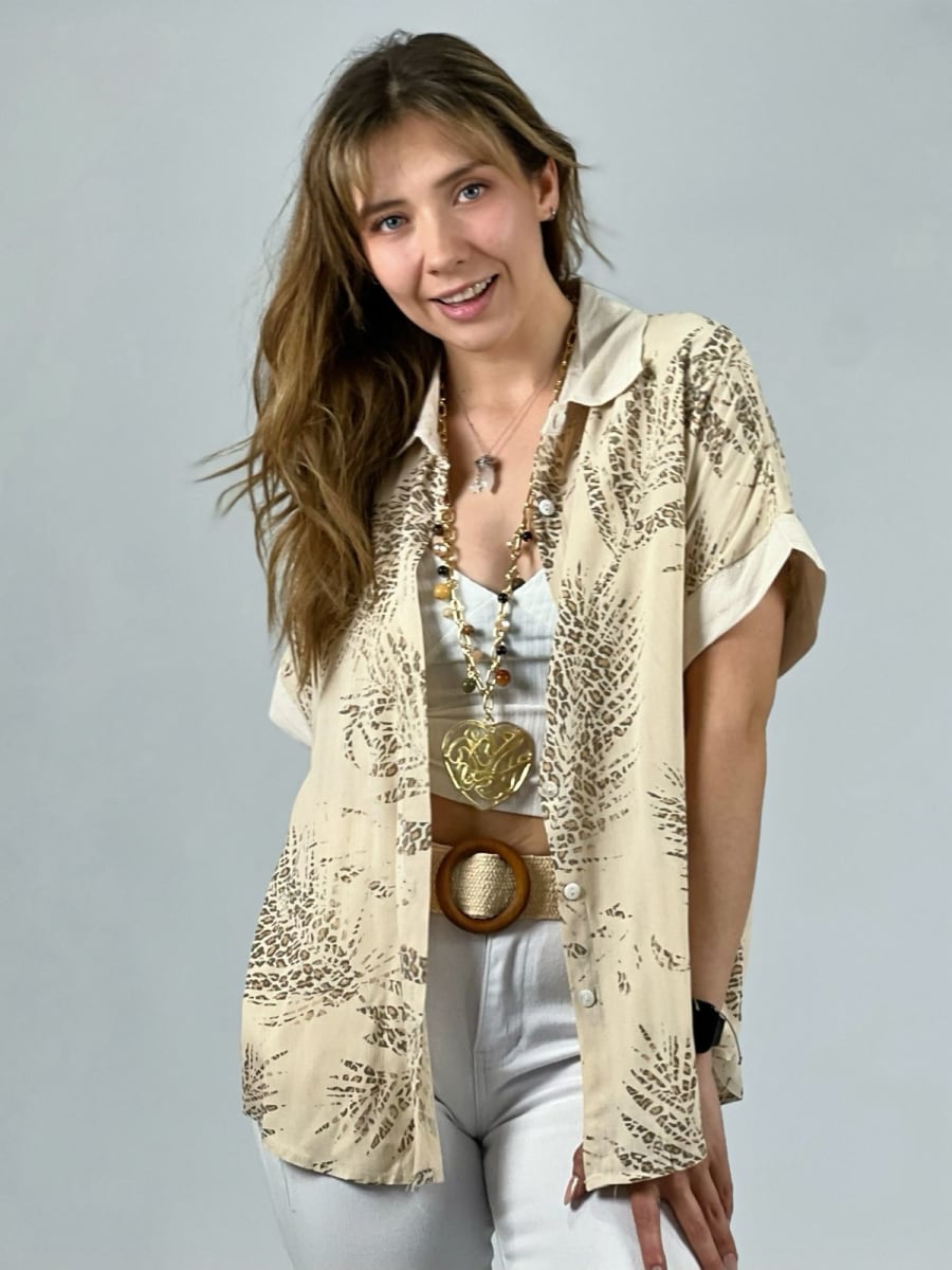 Blusa Lino Estampados print A1-306