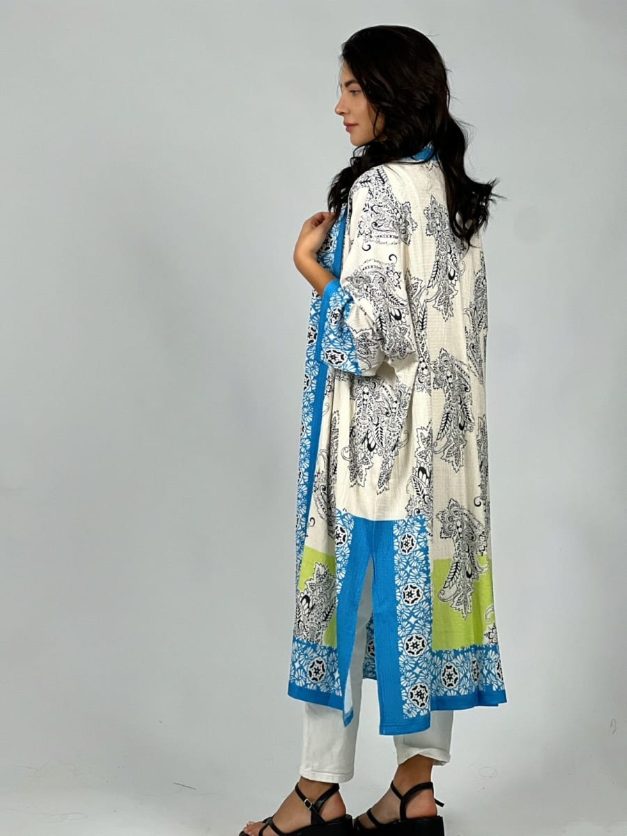 Tapado Boho con Bordes Bicolor A3-793