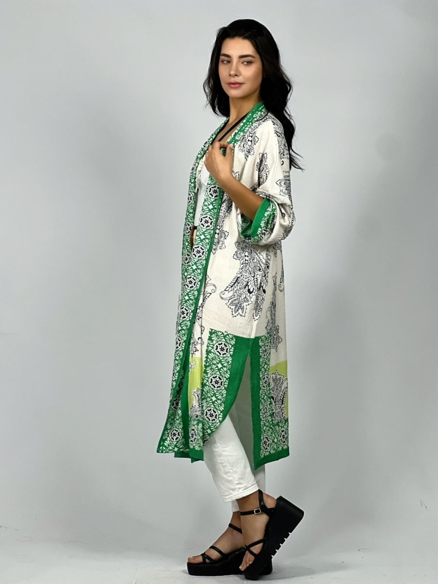 Tapado Boho con Bordes Bicolor A3-796