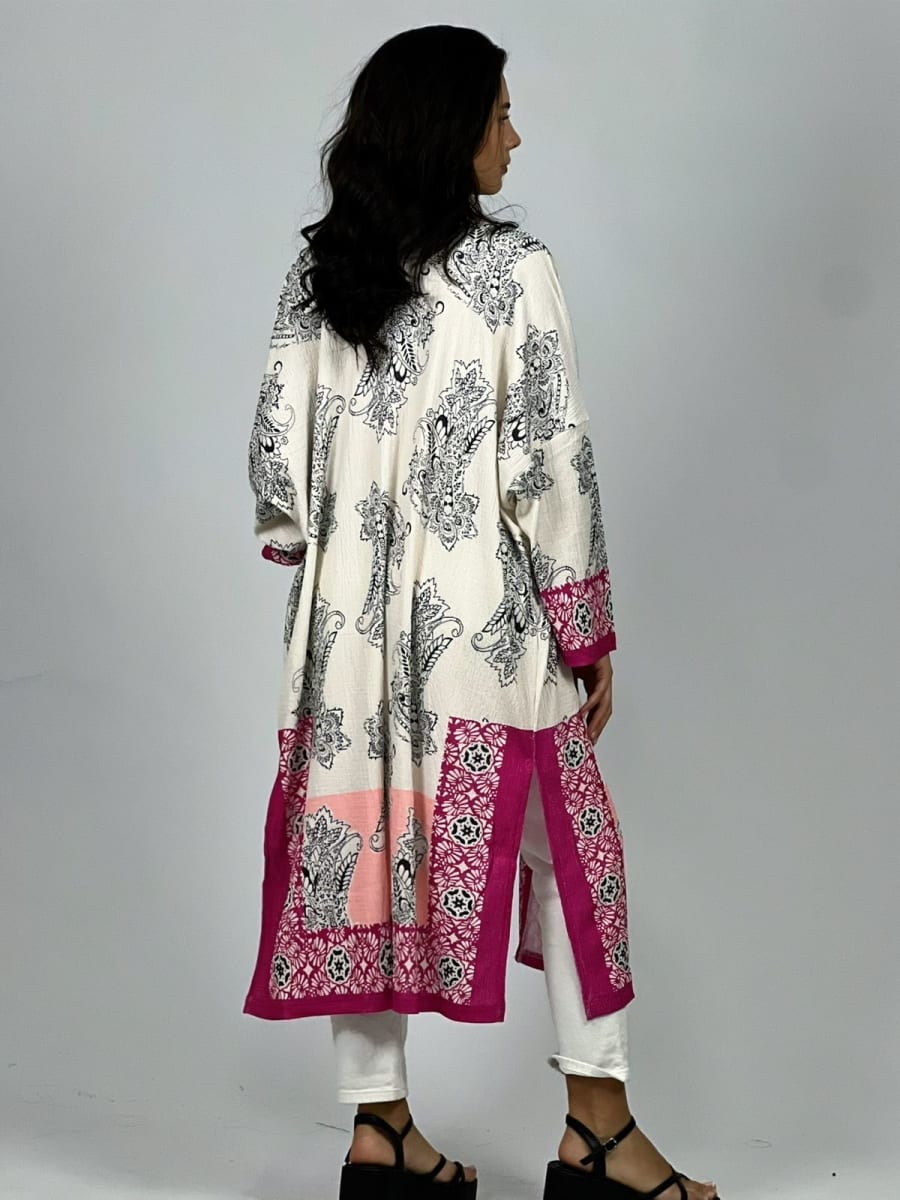 Tapado Boho con Bordes Bicolor A3-799