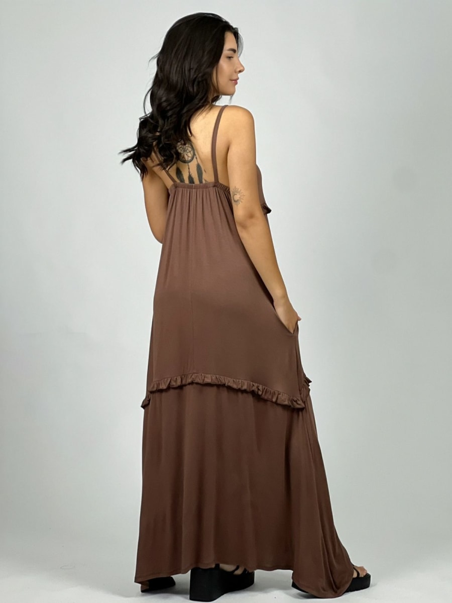 Vestido Algodon Seccionado Faroleado A2-6212