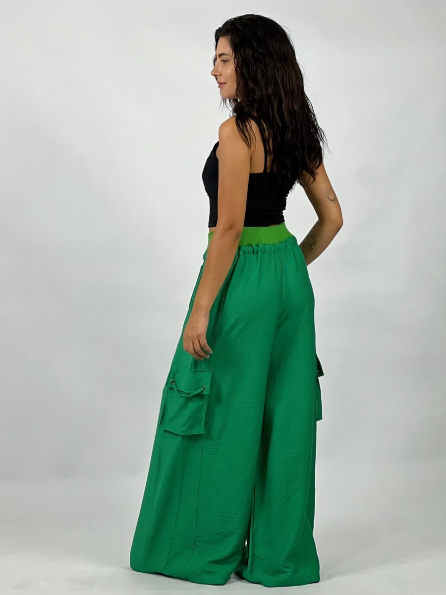 Pantalon Lino Bolsillos Cargo A3-748