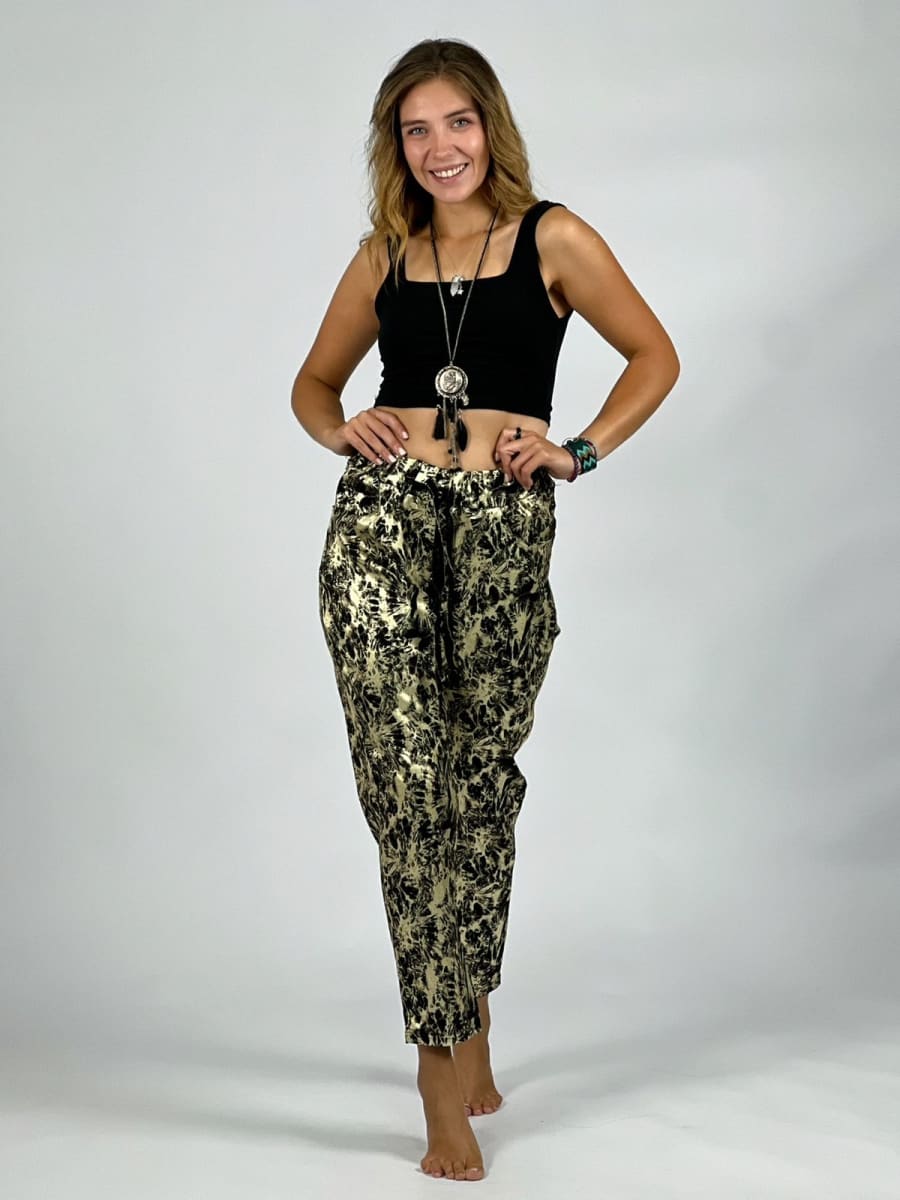 Jogger Elasticado Estampado Brillante A3-731