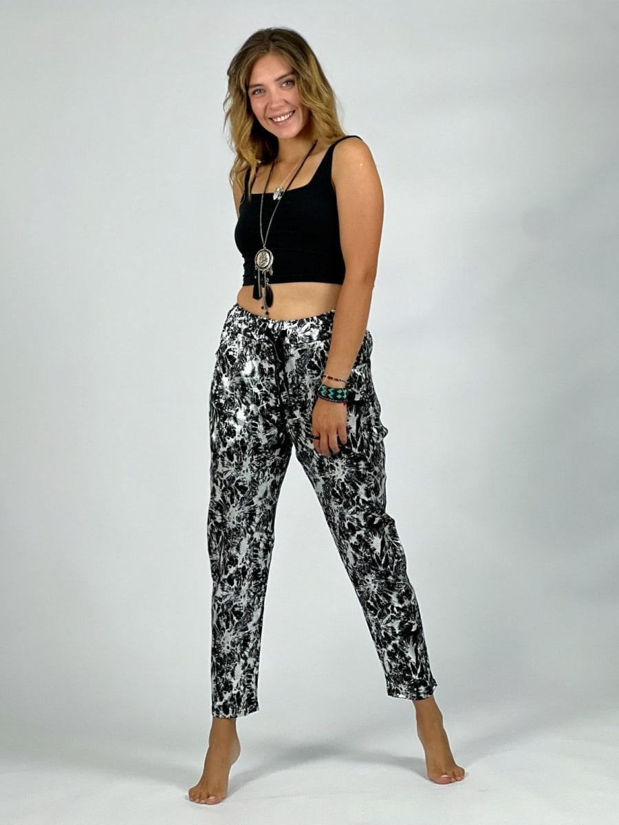 Jogger Elasticado Estampado Brillante A3-738