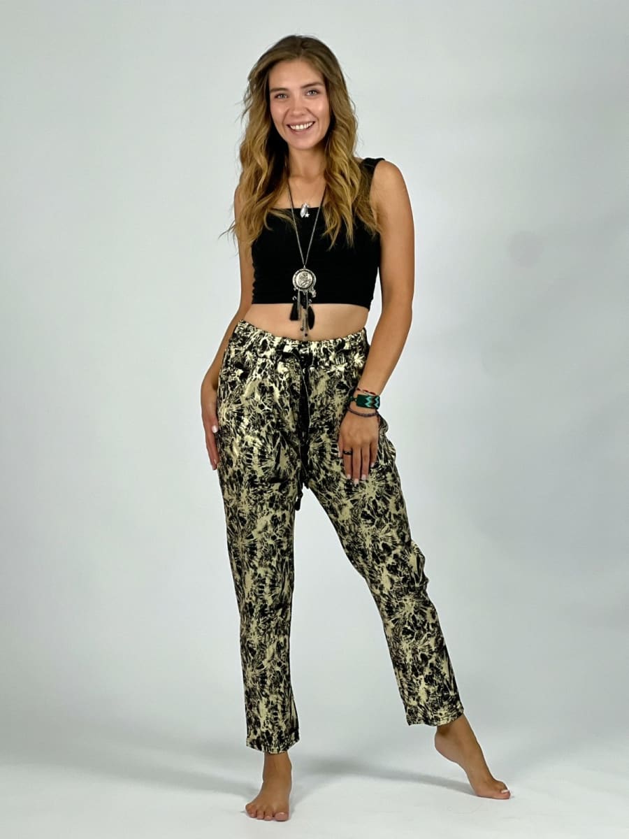 Jogger Elasticado Estampado Brillante A3-732