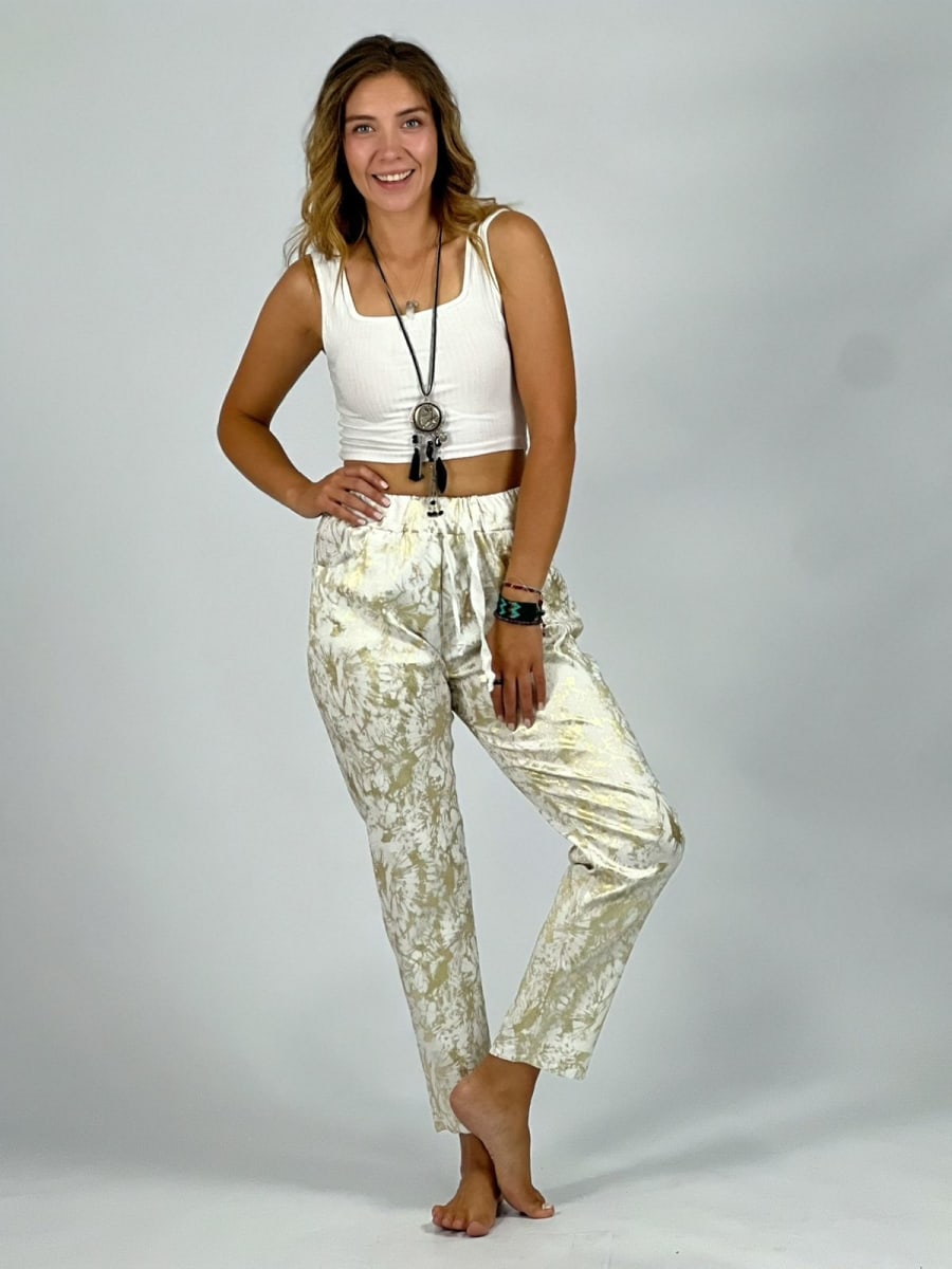 Jogger Elasticado Estampado Brillante A3-734