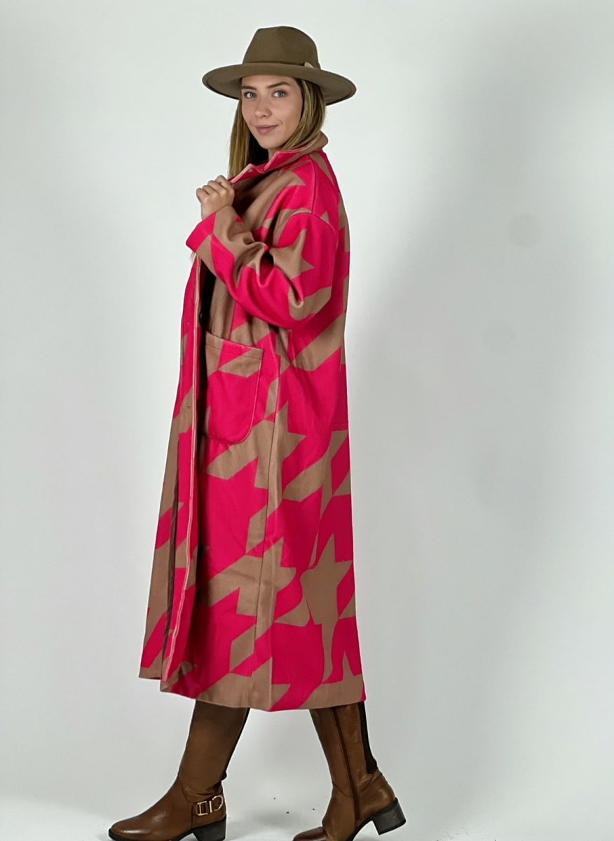 Abrigo de Paño con Diseño A4-896