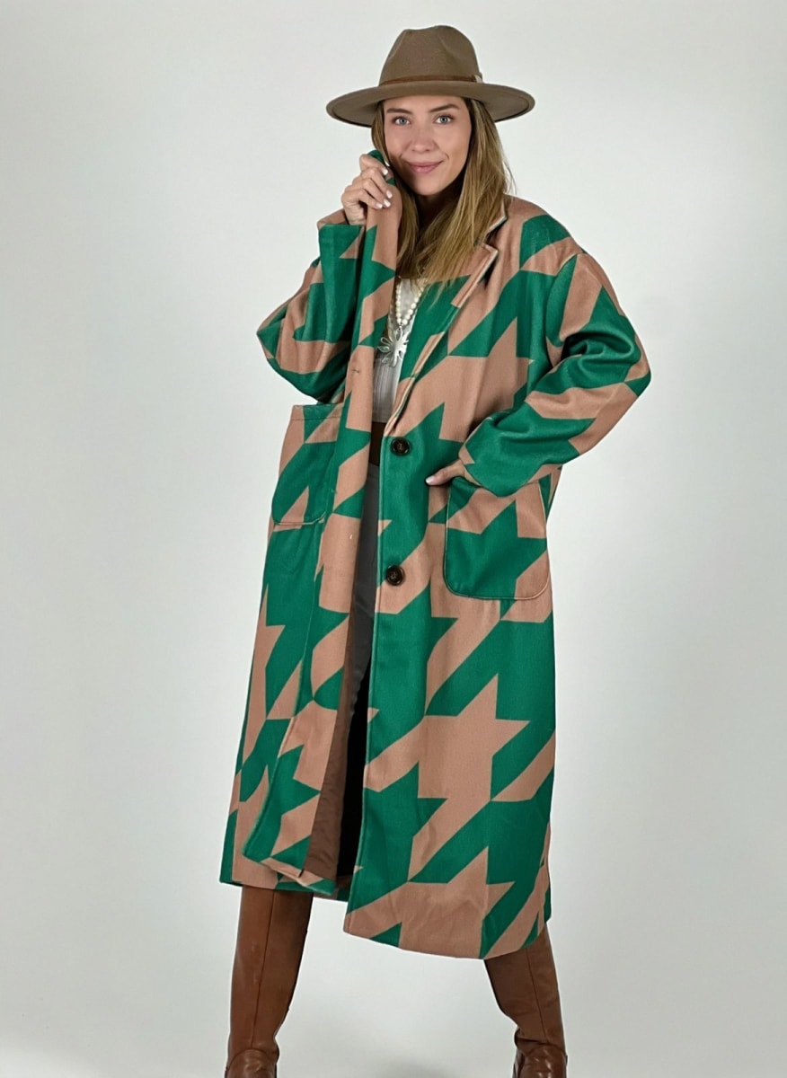 Abrigo de Paño con Diseño A4-898