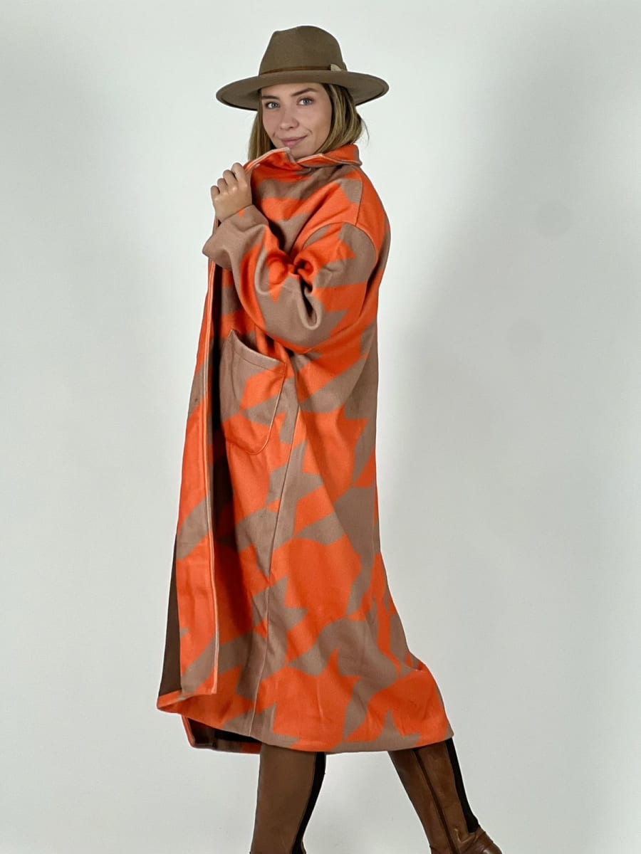 Abrigo de Paño con Diseño A4-8912