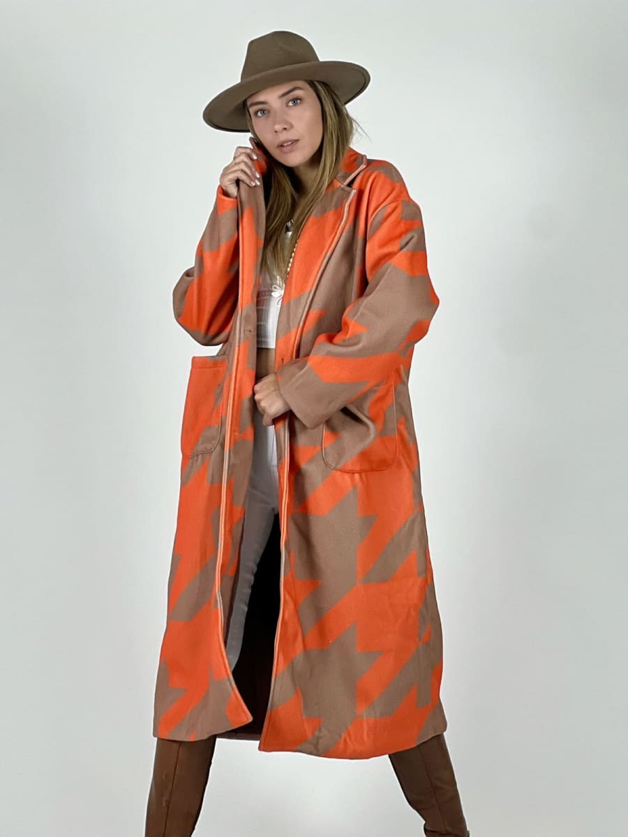 Abrigo de Paño con Diseño A4-8911