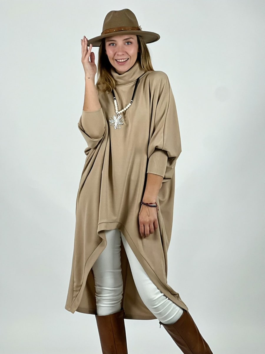 Vestido Spandex Cuello Alto Abertura Frontal A2-592