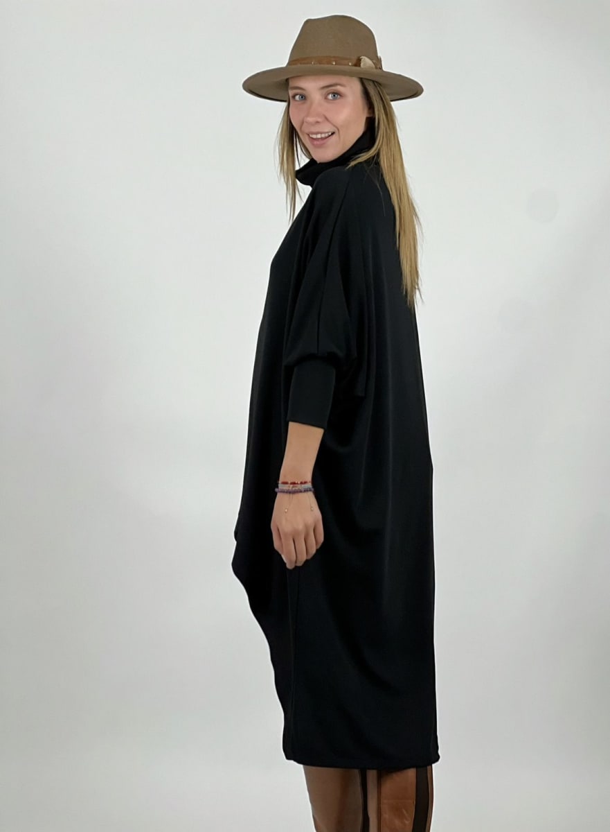 Vestido Spandex Cuello Alto Abertura Frontal A2-597