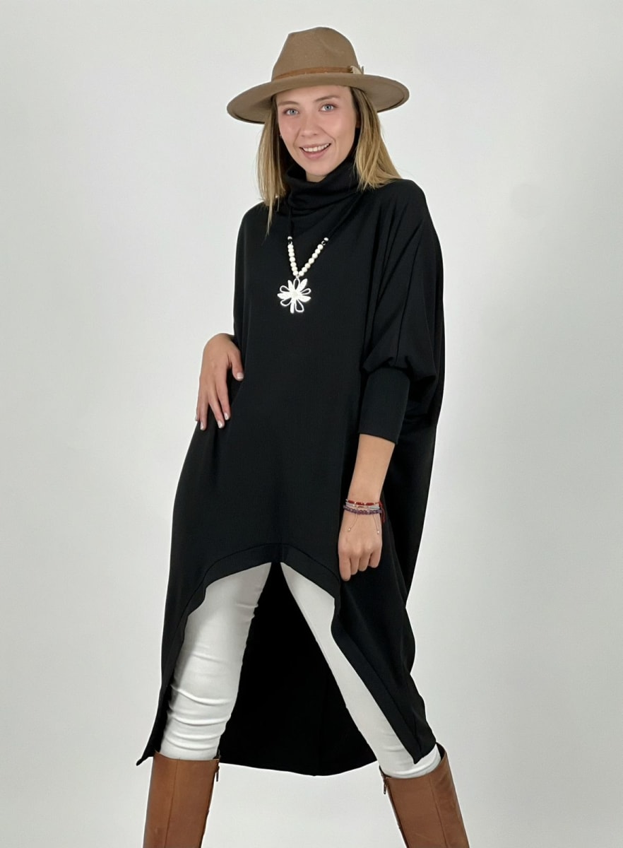 Vestido Spandex Cuello Alto Abertura Frontal A2-595