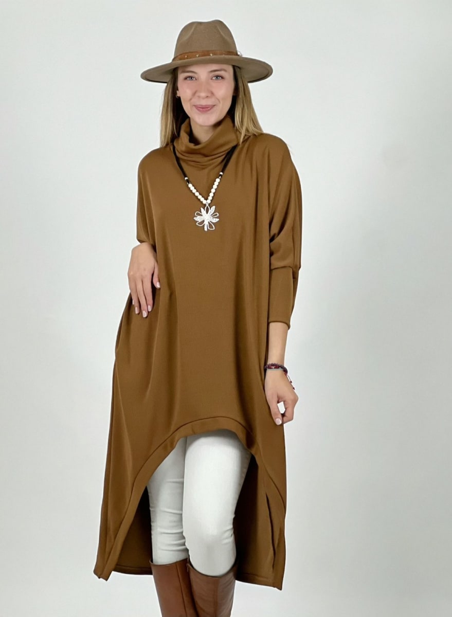 Vestido Spandex Cuello Alto Abertura Frontal A2-599