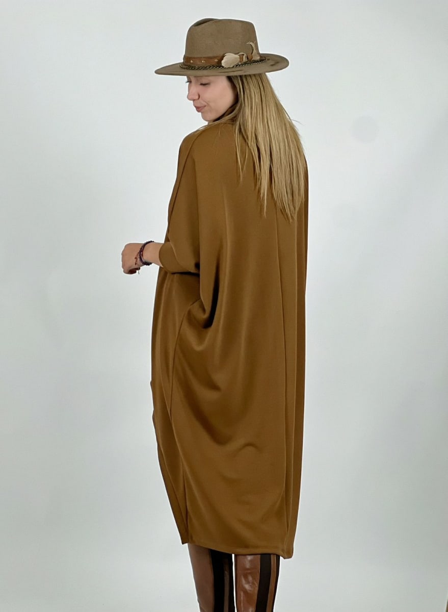 Vestido Spandex Cuello Alto Abertura Frontal A2-5911