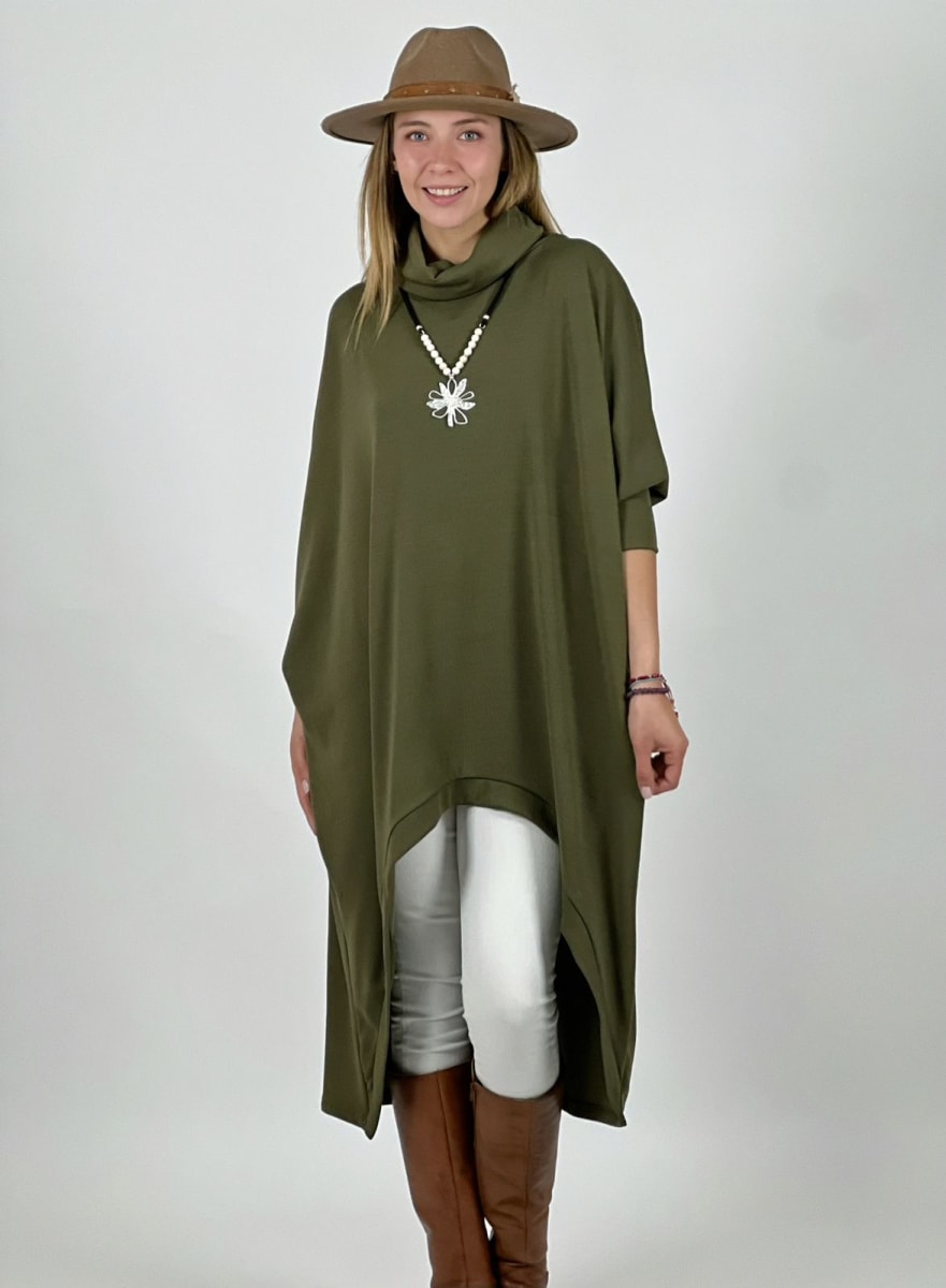 Vestido Spandex Cuello Alto Abertura Frontal A2-5912